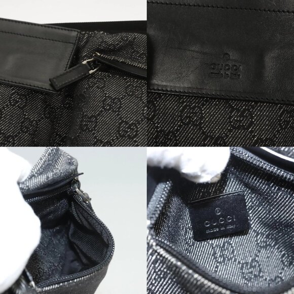 GUCCI GG Canvas Waist bag Gray Silver 28566 Auth 122104 - Picture 13 of 15